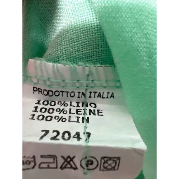 Adele Altman Mint Green Linen Shift Dress - Picture 5 of 8